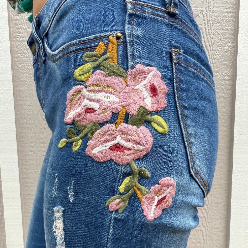Angel Kiss Floral Jeans